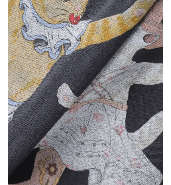 Oriens JOURNAL STANDARD「【OPEN YY / オープンワイワイ】 Knitted PET CLUB KITTY PARTY TEE」|Tシャツ・カットソー|