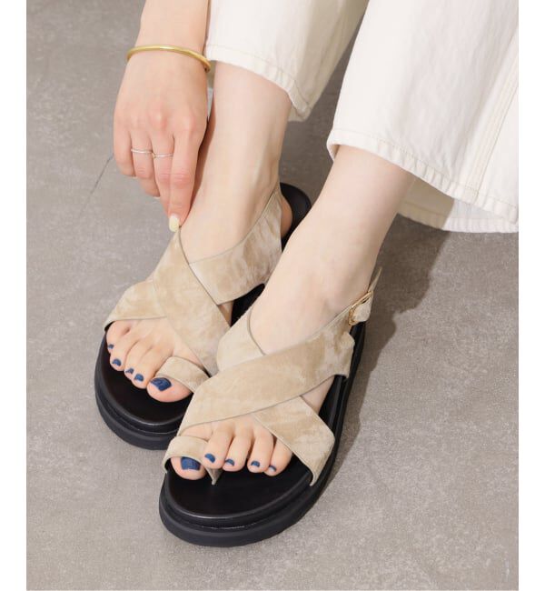 JOURNAL STANDARD relume「【REMME(レメ)】クロスストラップサンダル」|サンダル|ベージュ