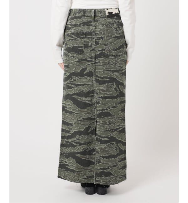 Oriens JOURNAL STANDARD「《予約》セルフカットロングカモスカート」|スカート|