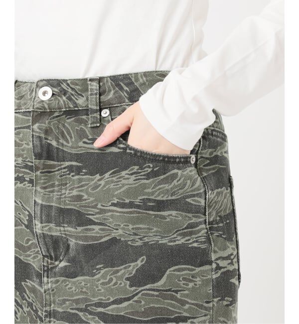 Oriens JOURNAL STANDARD「《予約》セルフカットロングカモスカート」|スカート|