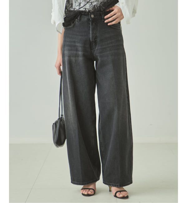 journal standard L'essage「【HAIKURE/ハイクル】BETHEANY ASIAN FIT MID BLACK デニムパンツ」|デニム|ブラック