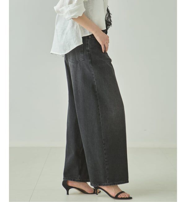 journal standard L'essage「【HAIKURE/ハイクル】BETHEANY ASIAN FIT MID BLACK デニムパンツ」|デニム|