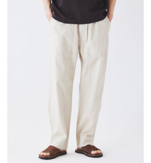 JOURNAL STANDARD relume「《予約》&rdquo;Relume&rdquo; コットン / リネン イージー ベイカーパンツ」|カーゴ|