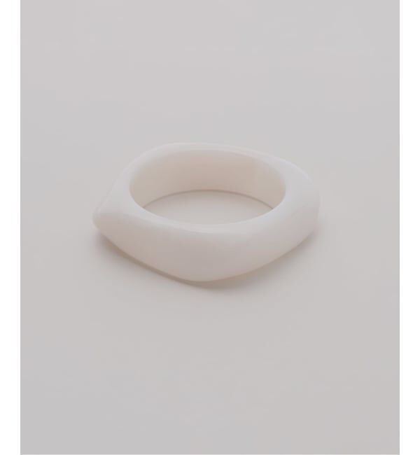 journal standard L'essage「《予約》CRYSTAL HAZE/クリスタル ヘイズ Jelly Bangle White バングル」|ブレスレット・バングル|