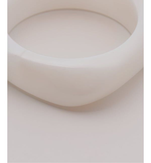 journal standard L'essage「《予約》CRYSTAL HAZE/クリスタル ヘイズ Jelly Bangle White バングル」|ブレスレット・バングル|