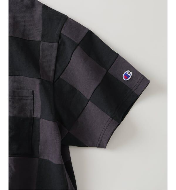 JOURNAL STANDARD relume「《予約》CHAMPION / チャンピオン 別注  パッチワーク チェッカーフラッグ Tシャツ」|Tシャツ・カットソー|