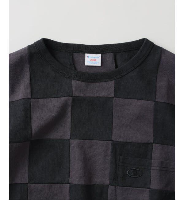 JOURNAL STANDARD relume「《予約》CHAMPION / チャンピオン 別注  パッチワーク チェッカーフラッグ Tシャツ」|Tシャツ・カットソー|