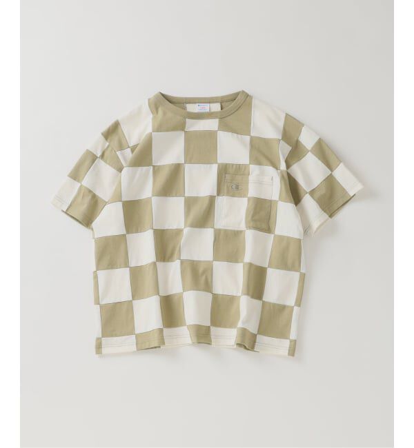 JOURNAL STANDARD relume「《予約》CHAMPION / チャンピオン 別注  パッチワーク チェッカーフラッグ Tシャツ」|Tシャツ・カットソー|