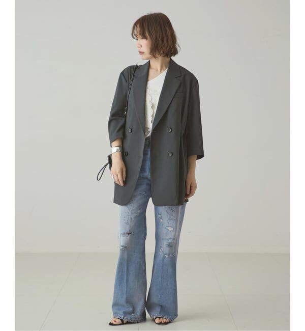 journal standard L'essage「HAIKURE/ハイクル WINNY BROKEN CELESTIAL デニムパンツ」|デニム|