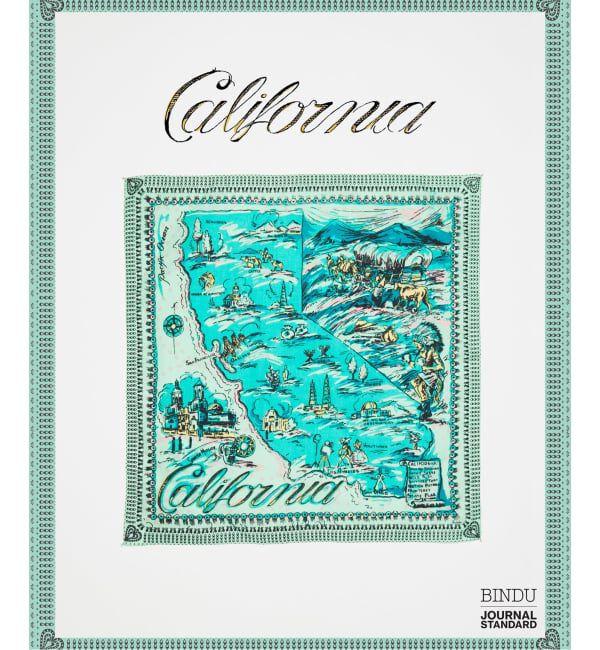 JOURNAL STANDARD「《予約》BINDU / ビンドゥー 別注 64 &times; 64 スカーフ」|バンダナ・スカーフ|グリーン