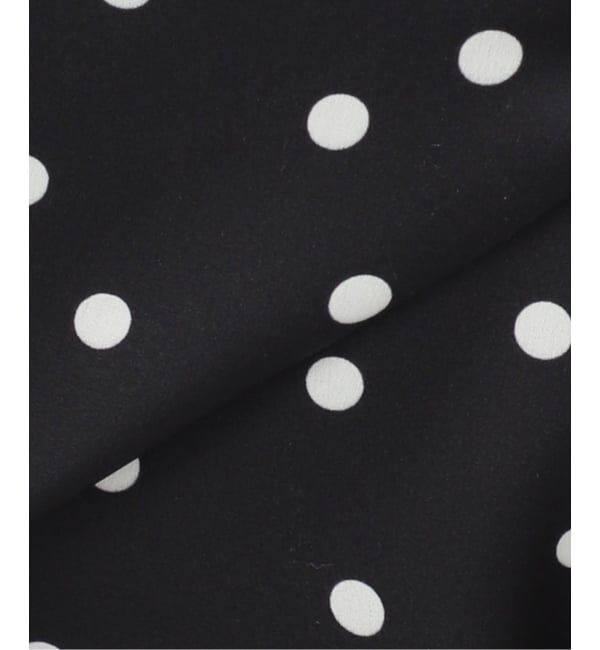 Spick and Span「ドットサテンフレアスカート」|スカート|