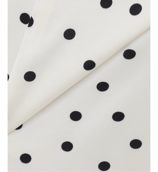 Spick and Span「ドットサテンフレアスカート」|スカート|