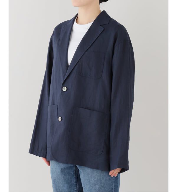 FRAMeWORK「ソフトリネンライトジャケット」|テーラードジャケット|