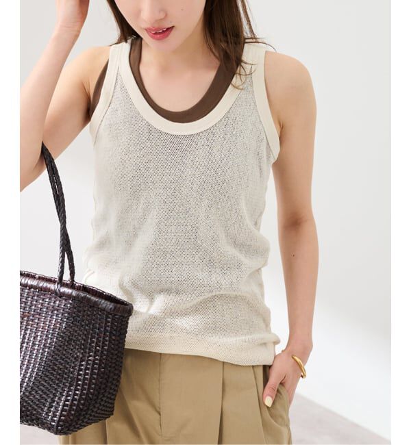 FRAMeWORK「≪追加≫メッシュタンクトップ」|タンクトップ|