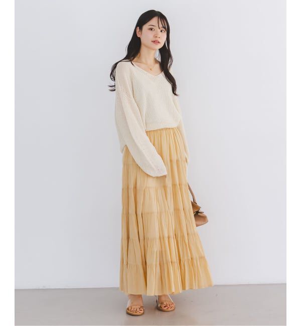 NOBLE「COUTURE D'ADAM/クチュールドアダム SushiVoile Tiered Skirt」|スカート|