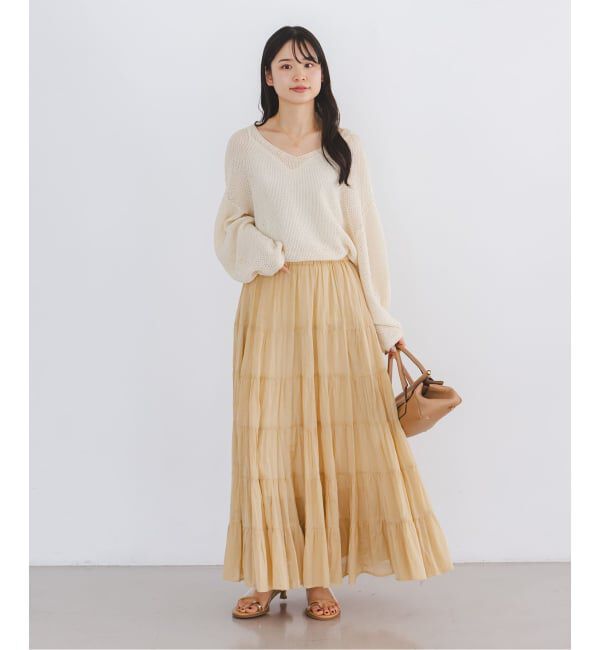 NOBLE「COUTURE D'ADAM/クチュールドアダム SushiVoile Tiered Skirt」|スカート|