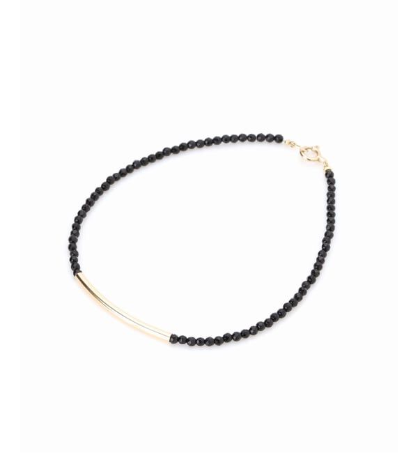 Lilas by Spick&Span「ゴールドパイプオニキスブレスレット K10」|ブレスレット・バングル|