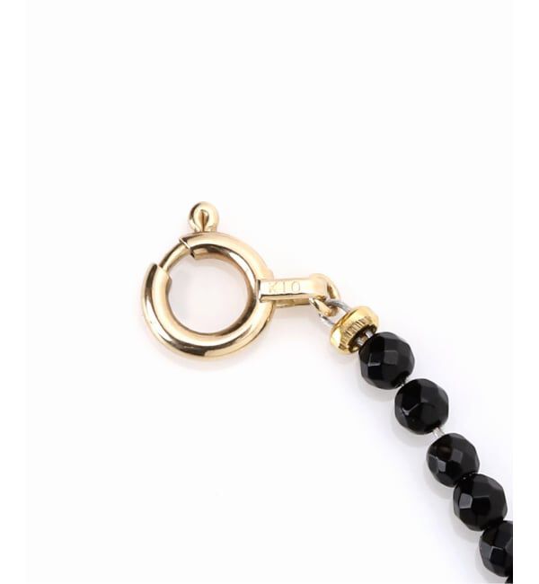 Lilas by Spick&Span「ゴールドパイプオニキスブレスレット K10」|ブレスレット・バングル|