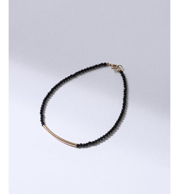 Lilas by Spick&Span「ゴールドパイプオニキスブレスレット K10」|ブレスレット・バングル|