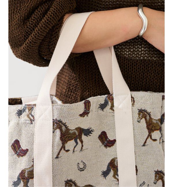 FRAMeWORK「≪追加≫PAYDAY/ペイデイ JACQUARD HORSE トート」|トートバッグ|