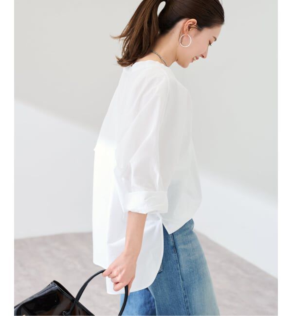 FRAMeWORK「≪予約≫Vネックドレープニュアンスプルオーバー」|シャツ・ブラウス|