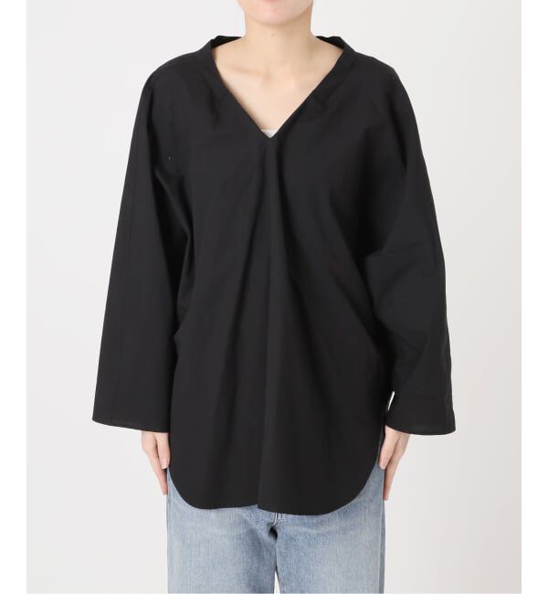FRAMeWORK「≪予約≫Vネックドレープニュアンスプルオーバー」|シャツ・ブラウス|