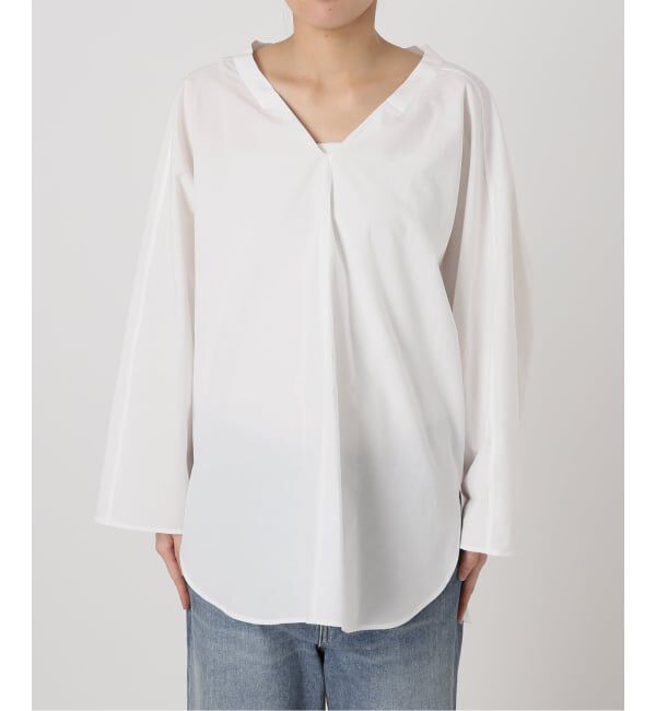 FRAMeWORK「≪予約≫Vネックドレープニュアンスプルオーバー」|シャツ・ブラウス|