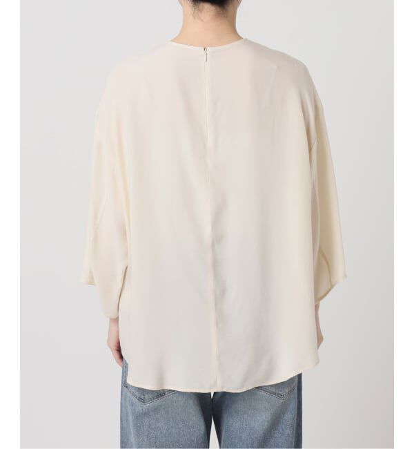 FRAMeWORK「キュプラサテンハーフスリーブ」|シャツ・ブラウス|