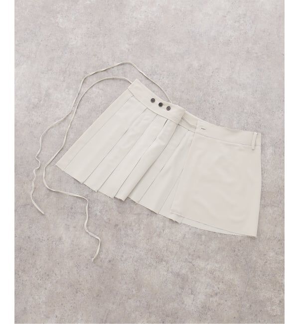 U by SPICK&SPAN「le/ル LOW EDGE PLEAT WRAP SKIRT」|スカート|