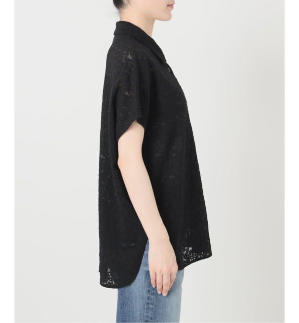 Spick and Span「《予約》レースフレンチスリーブシャツ」|シャツ・ブラウス|