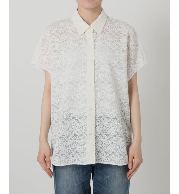 Spick and Span「《予約》レースフレンチスリーブシャツ」|シャツ・ブラウス|