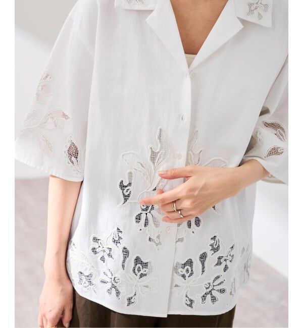 FRAMeWORK「コードエンブロイダリーシャツ」|シャツ・ブラウス|