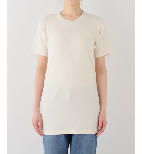 FRAMeWORK「ARCHI OMIT RIB MIDDLE TEE」|Tシャツ・カットソー|ナチュラル