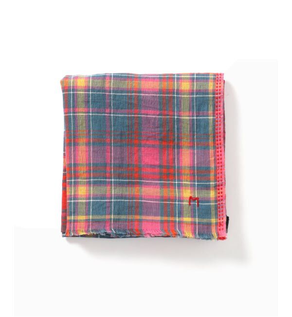 FRAMeWORK「MOISMONT SECRET タータンチェック」|バンダナ・スカーフ|ピンク B