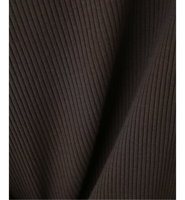 Spick and Span「コットンシルケットリブハーフスリーブプルオーバー」|Tシャツ・カットソー|