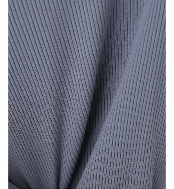 Spick and Span「コットンシルケットリブハーフスリーブプルオーバー」|Tシャツ・カットソー|