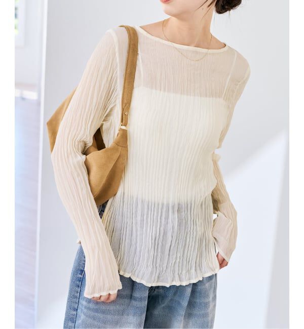 Spick and Span「プリーツブラウス」|シャツ・ブラウス|ホワイト