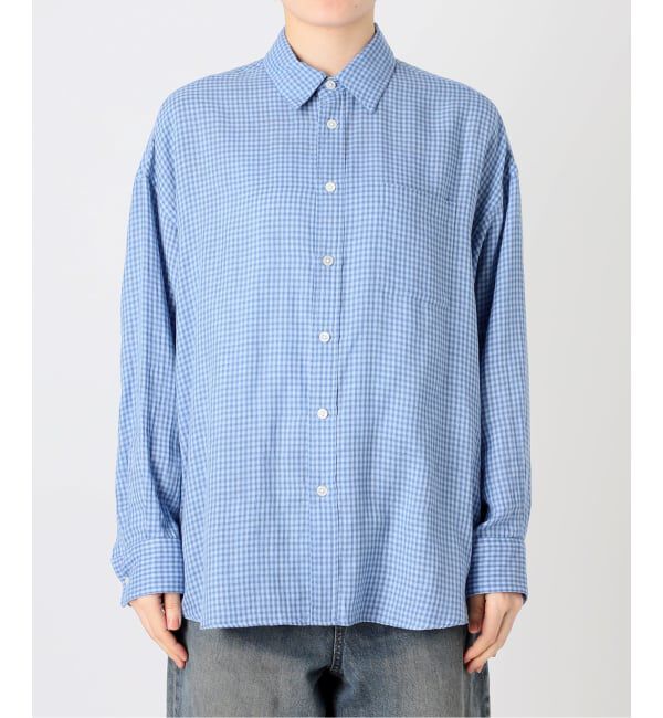 FRAMeWORK「ブルーミニチェックシャツ」|シャツ・ブラウス|