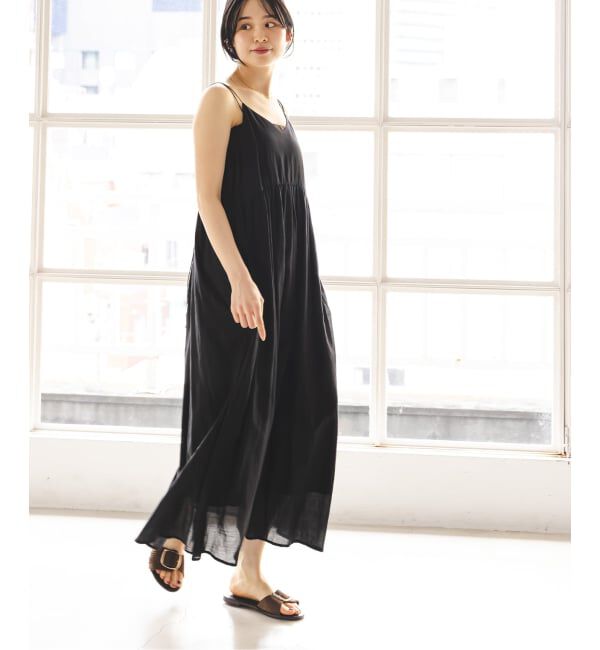 NOBLE「《予約》normment/ノーメント COTTON RAYON CAMI DRESS」|ワンピース|