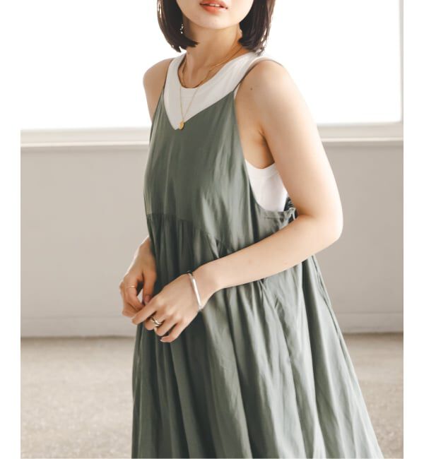 NOBLE「《予約》normment/ノーメント COTTON RAYON CAMI DRESS」|ワンピース|