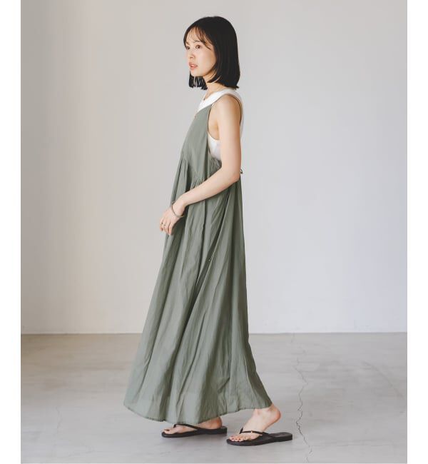 NOBLE「《予約》normment/ノーメント COTTON RAYON CAMI DRESS」|ワンピース|