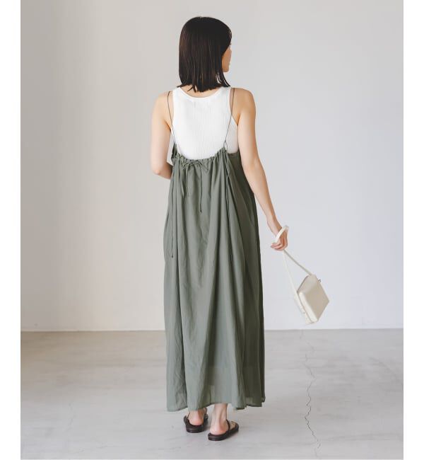NOBLE「《予約》normment/ノーメント COTTON RAYON CAMI DRESS」|ワンピース|