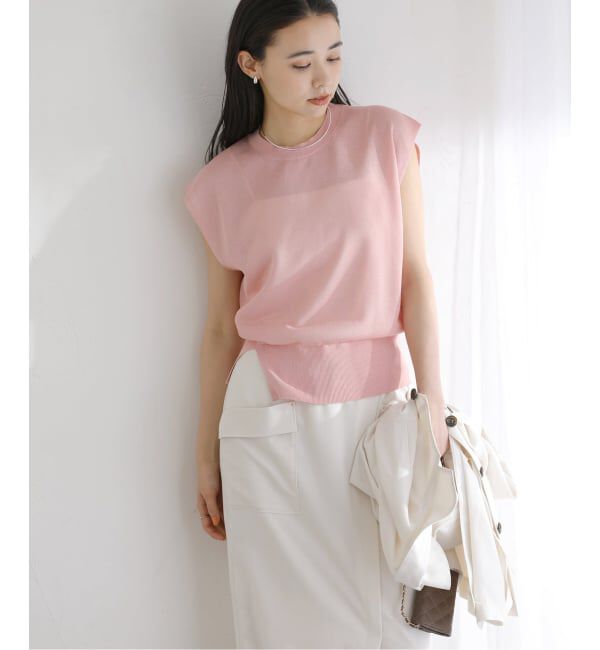  「《予約》【洗える】ウォッシャブルシアーフレンチプルオーバー」|ニット・セーター|