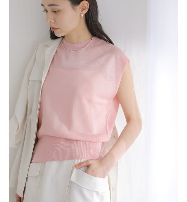  「《予約》【洗える】ウォッシャブルシアーフレンチプルオーバー」|ニット・セーター|