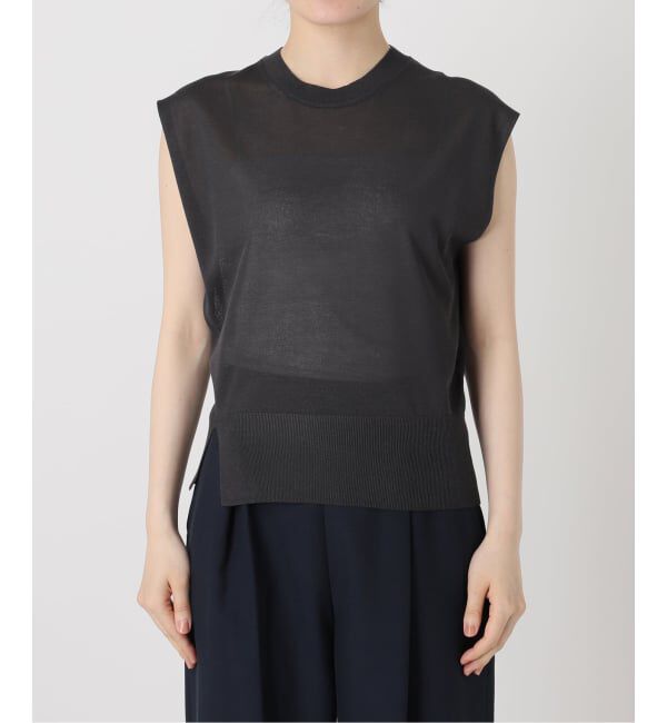  「《予約》【洗える】ウォッシャブルシアーフレンチプルオーバー」|ニット・セーター|