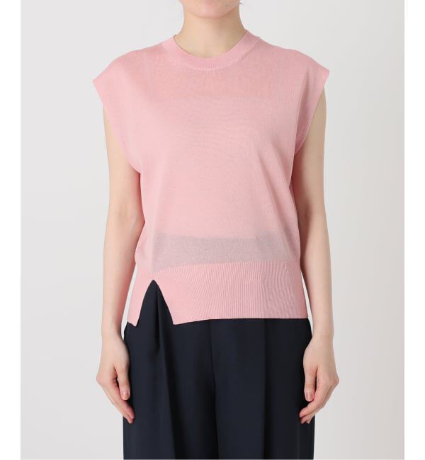  「《予約》【洗える】ウォッシャブルシアーフレンチプルオーバー」|ニット・セーター|