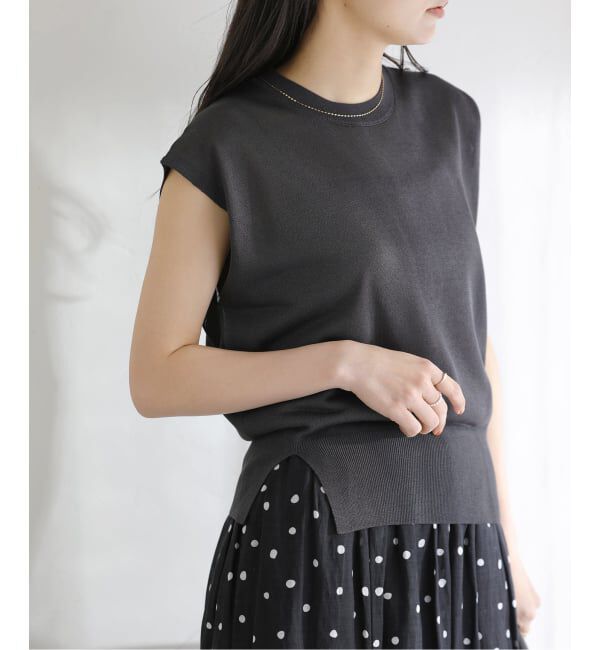  「《予約》【洗える】ウォッシャブルシアーフレンチプルオーバー」|ニット・セーター|