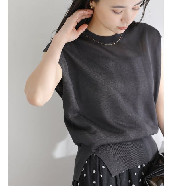  「《予約》【洗える】ウォッシャブルシアーフレンチプルオーバー」|ニット・セーター|