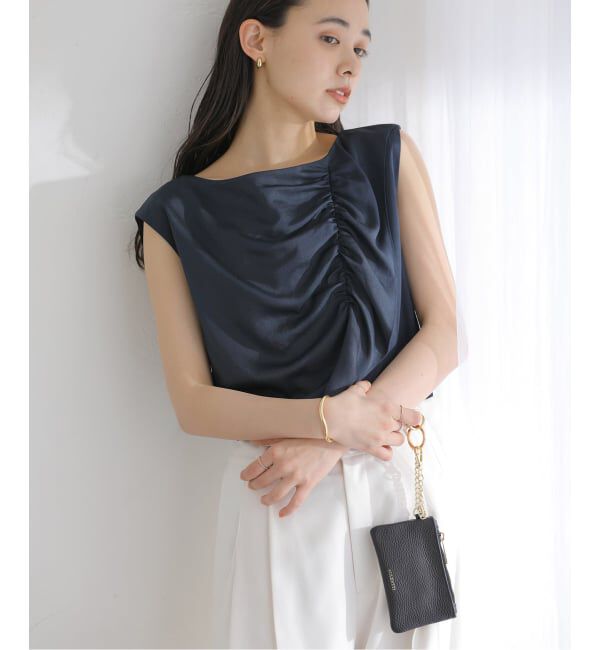  「《予約》【洗える】アシメフリルブラウス」|シャツ・ブラウス|