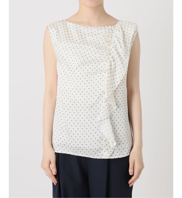  「《予約》【洗える】アシメフリルブラウス」|シャツ・ブラウス|